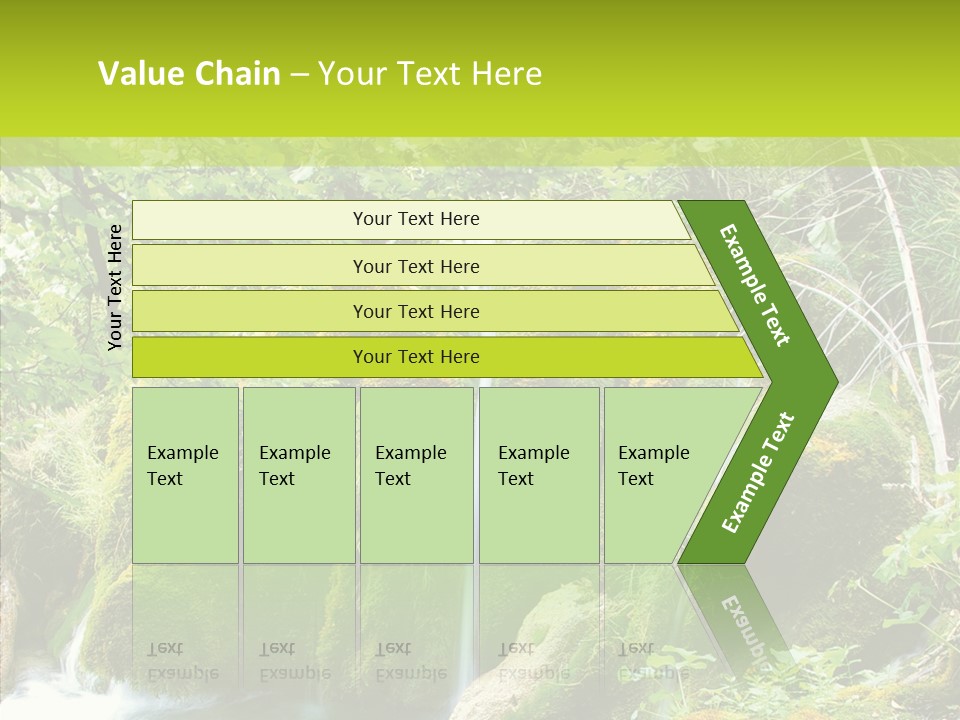 Tree Flow Rushing PowerPoint Template
