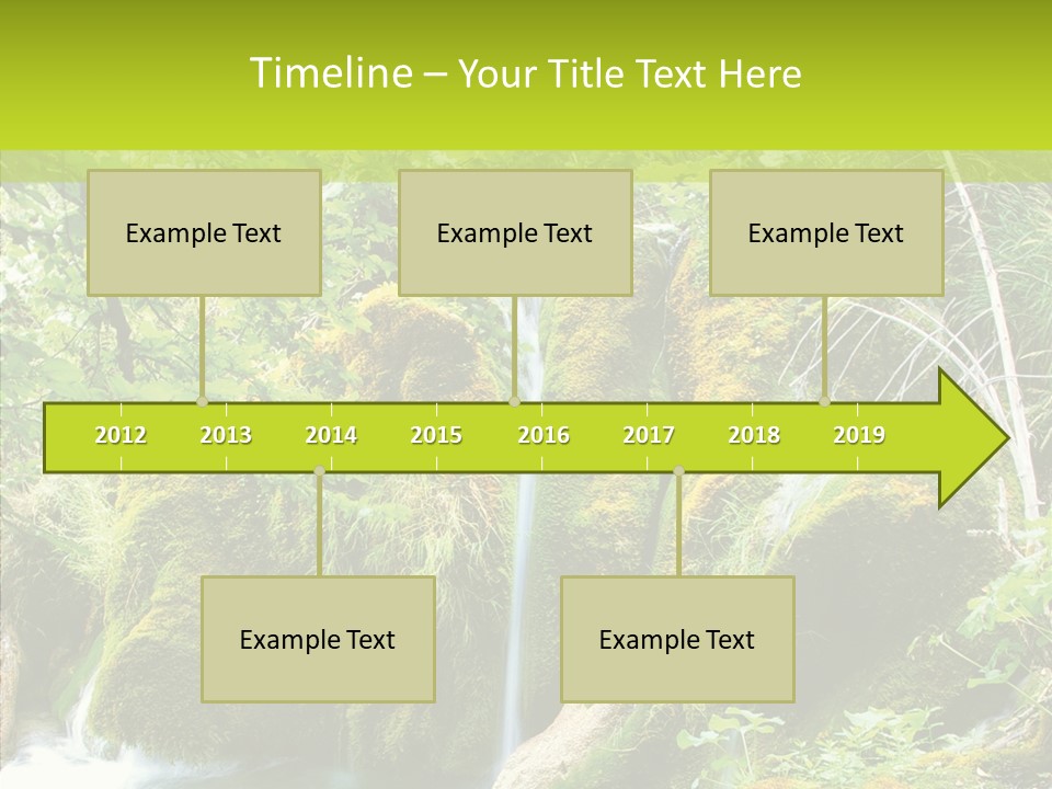 Tree Flow Rushing PowerPoint Template