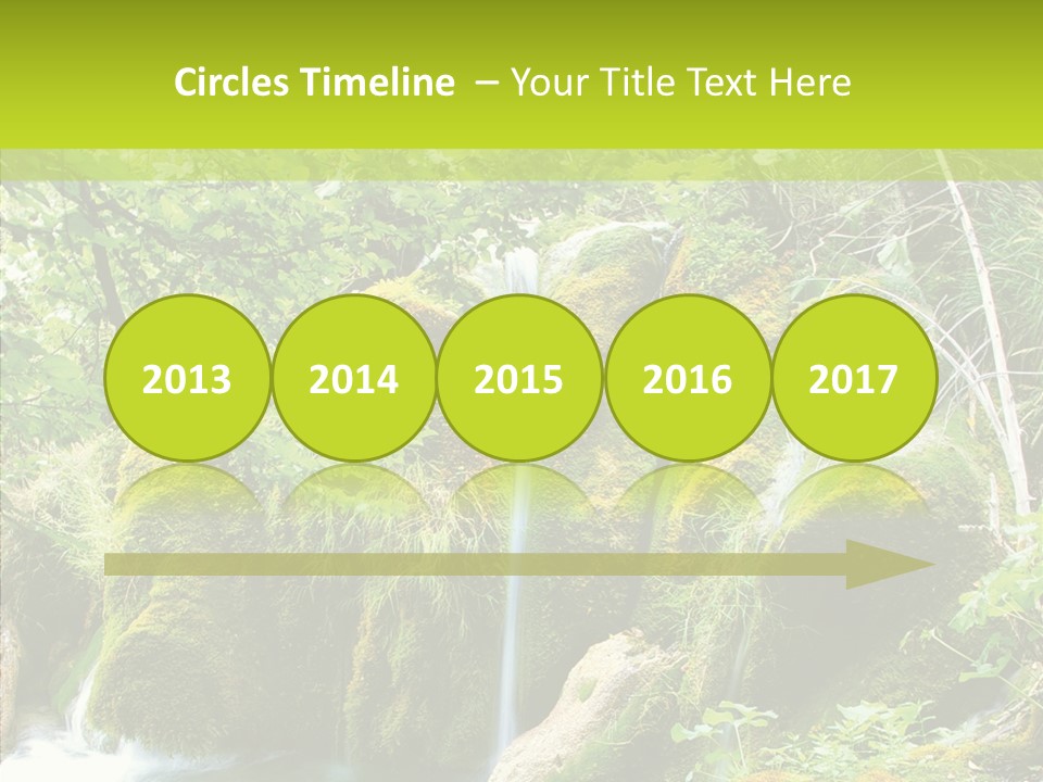 Tree Flow Rushing PowerPoint Template