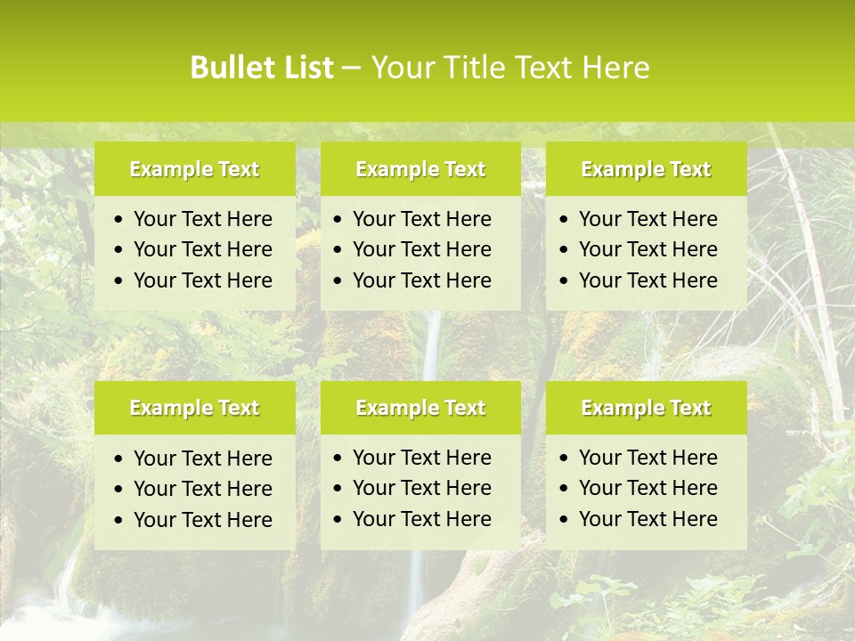 Tree Flow Rushing PowerPoint Template