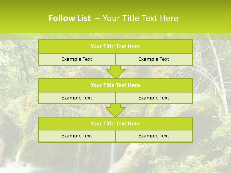 Tree Flow Rushing PowerPoint Template