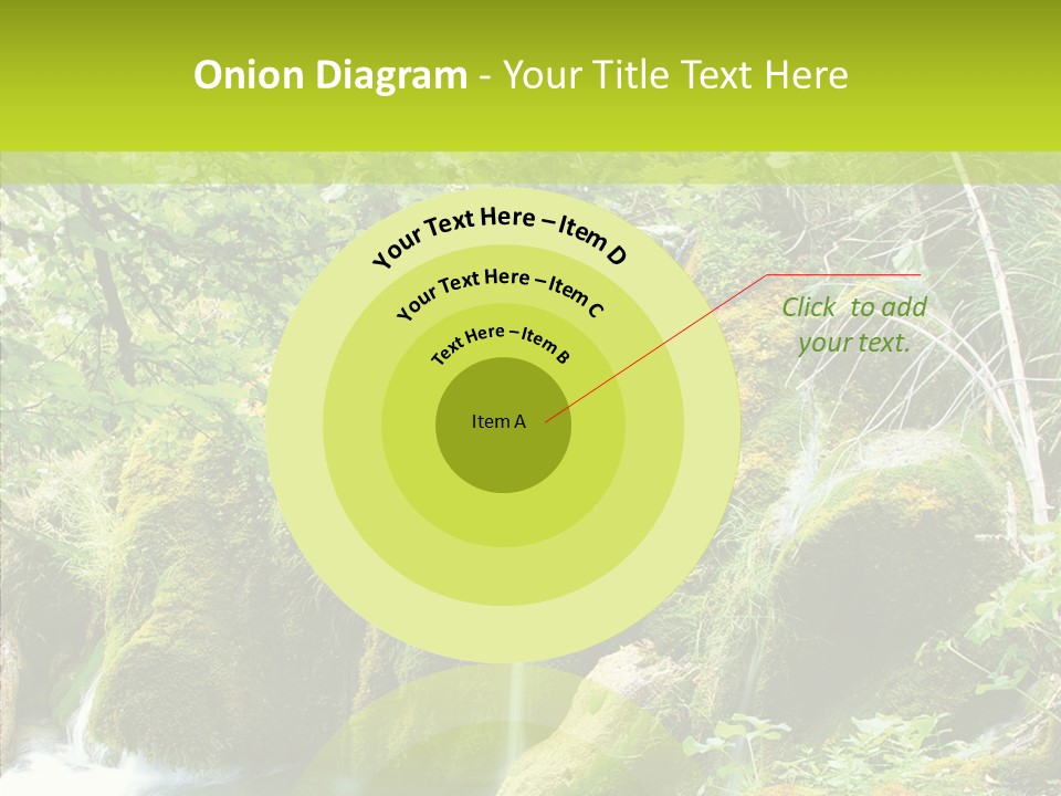 Tree Flow Rushing PowerPoint Template