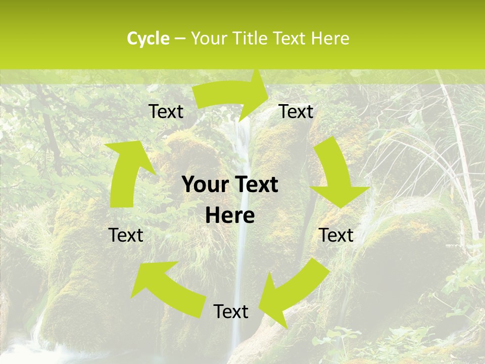 Tree Flow Rushing PowerPoint Template