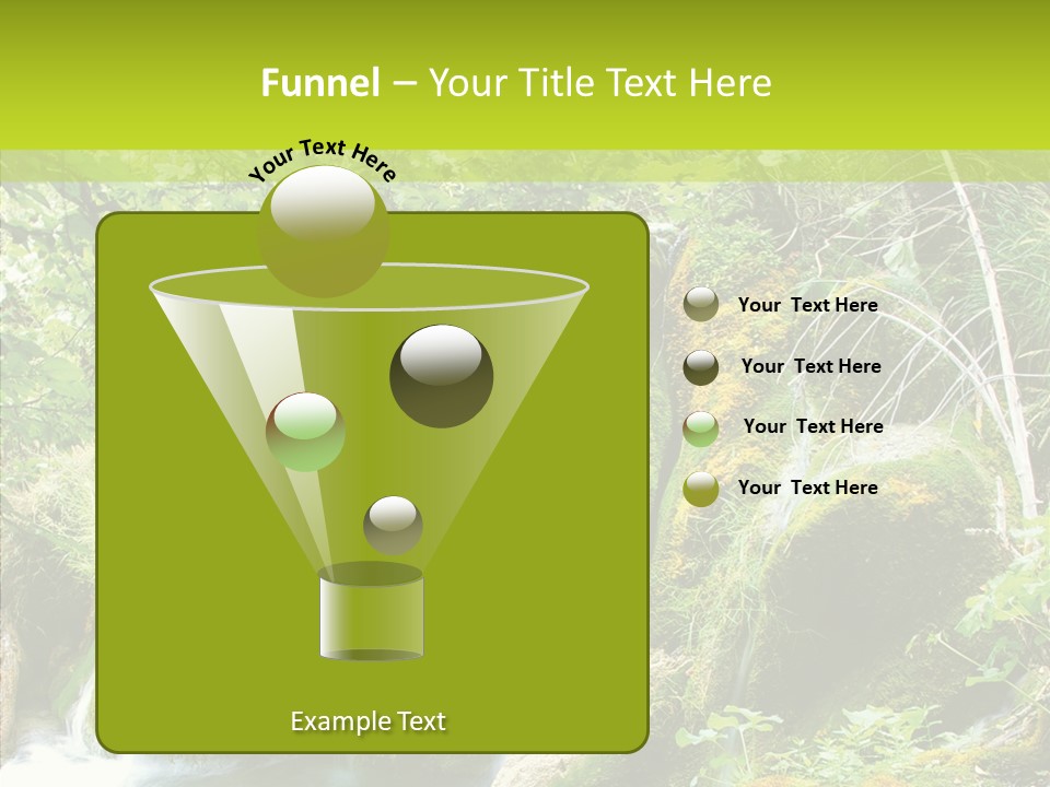 Tree Flow Rushing PowerPoint Template