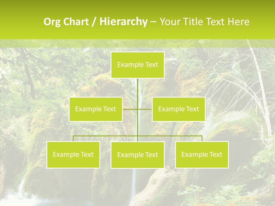 Tree Flow Rushing PowerPoint Template