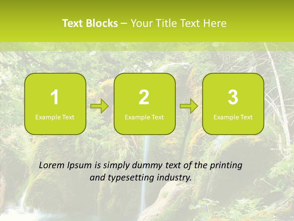 Tree Flow Rushing PowerPoint Template