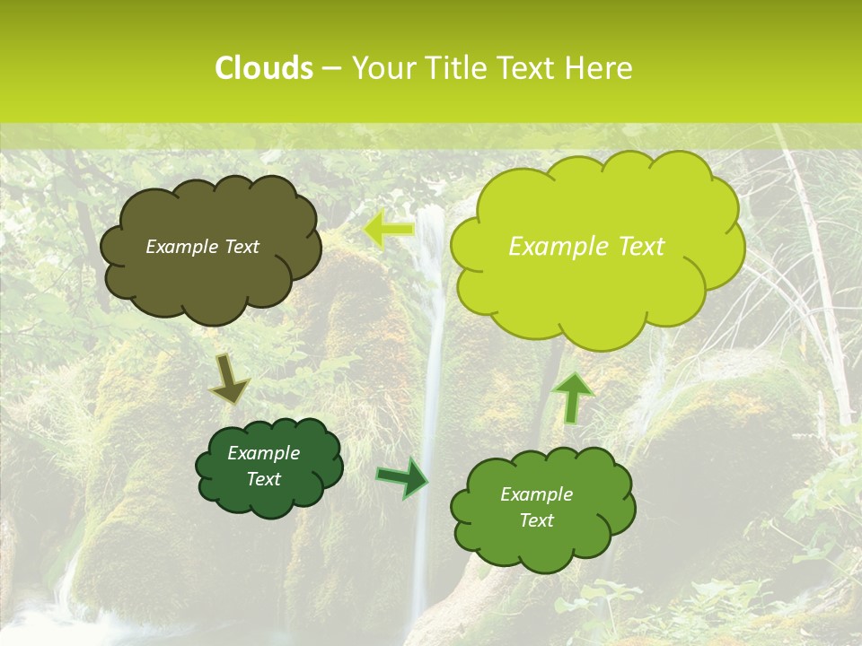 Tree Flow Rushing PowerPoint Template