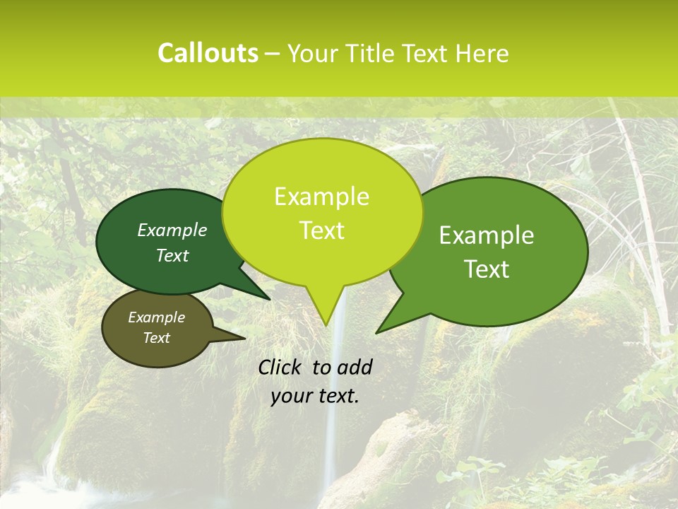Tree Flow Rushing PowerPoint Template