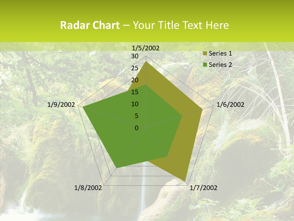 Tree Flow Rushing PowerPoint Template
