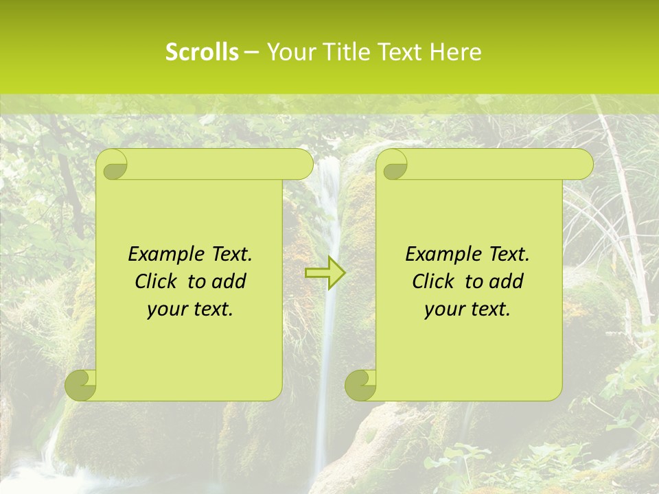 Tree Flow Rushing PowerPoint Template