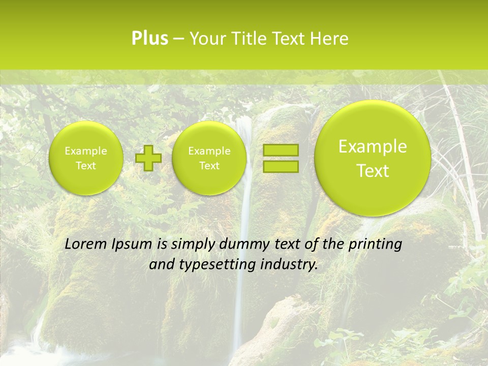 Tree Flow Rushing PowerPoint Template