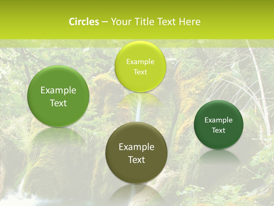 Tree Flow Rushing PowerPoint Template