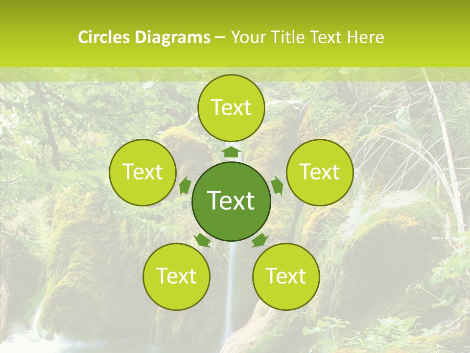 Tree Flow Rushing PowerPoint Template