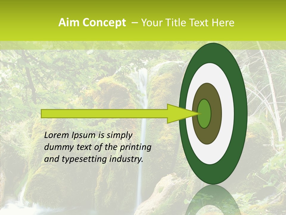 Tree Flow Rushing PowerPoint Template