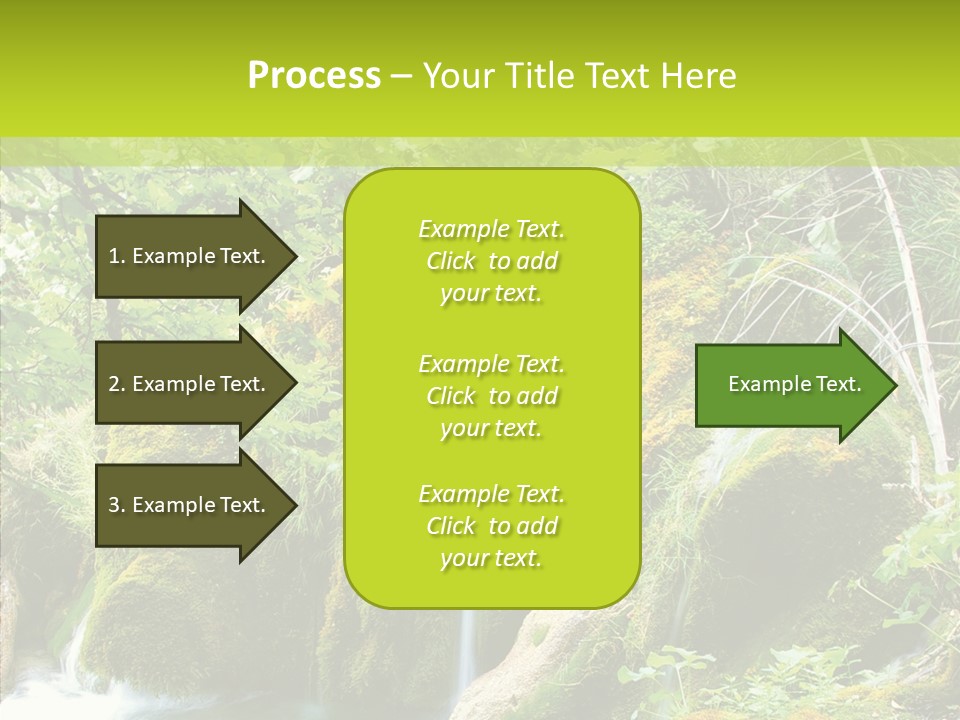 Tree Flow Rushing PowerPoint Template