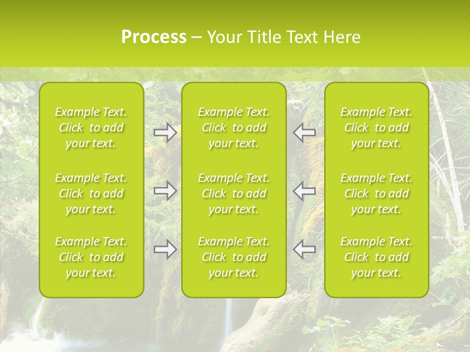 Tree Flow Rushing PowerPoint Template