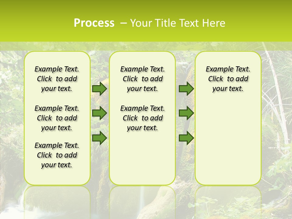 Tree Flow Rushing PowerPoint Template