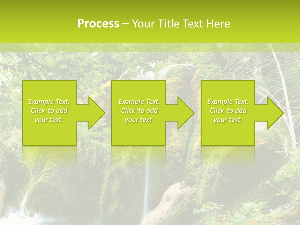 Tree Flow Rushing PowerPoint Template