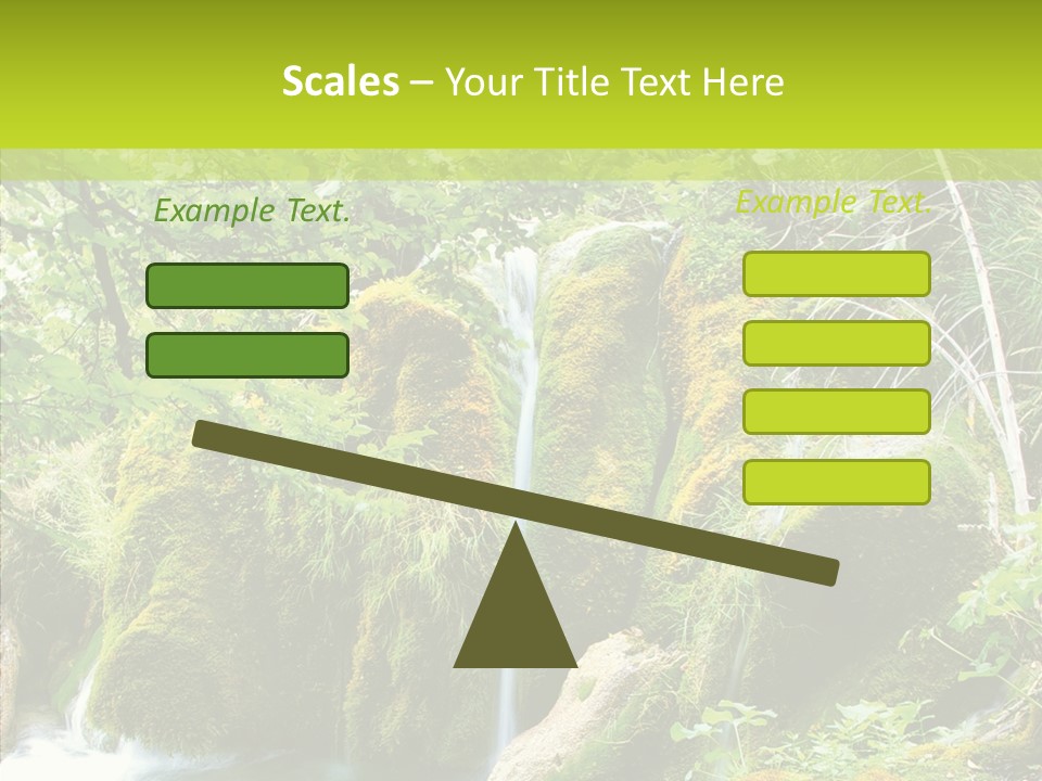 Tree Flow Rushing PowerPoint Template