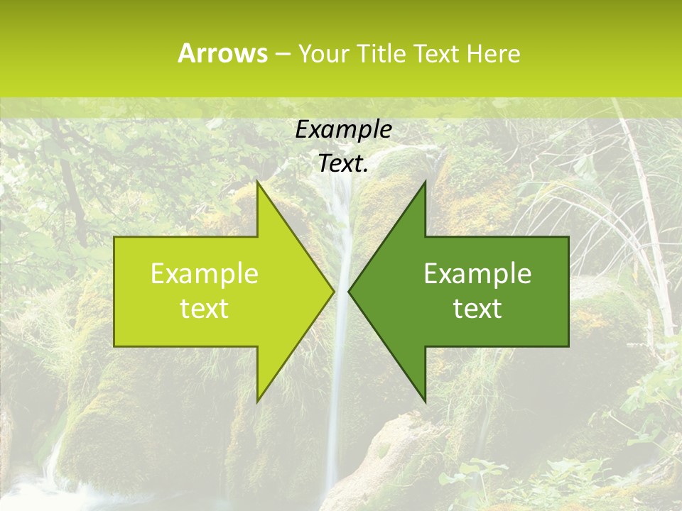 Tree Flow Rushing PowerPoint Template