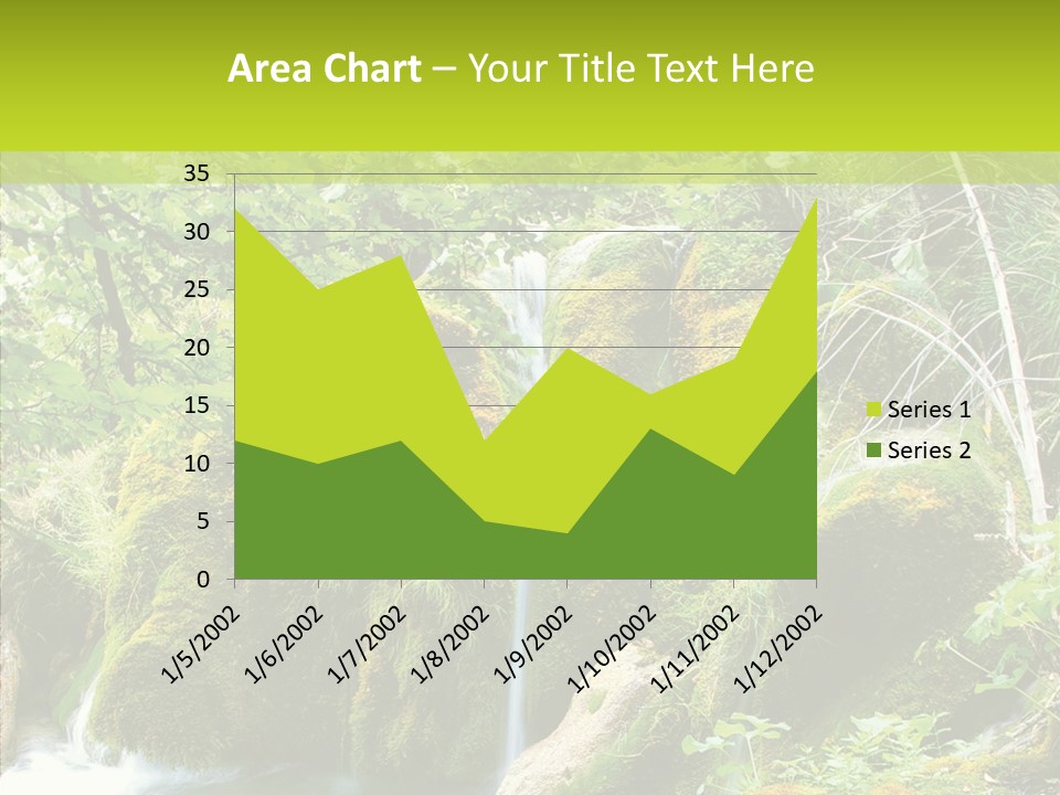Tree Flow Rushing PowerPoint Template