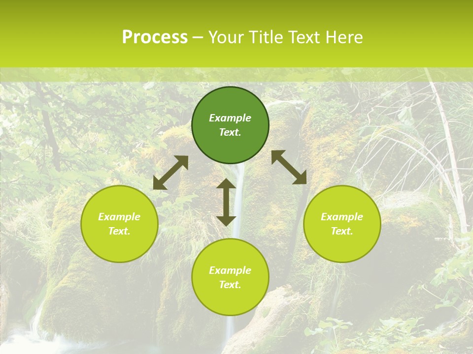Tree Flow Rushing PowerPoint Template