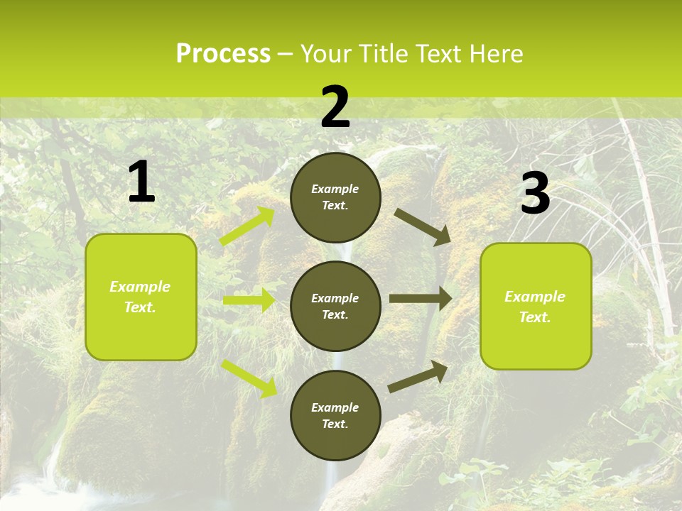 Tree Flow Rushing PowerPoint Template