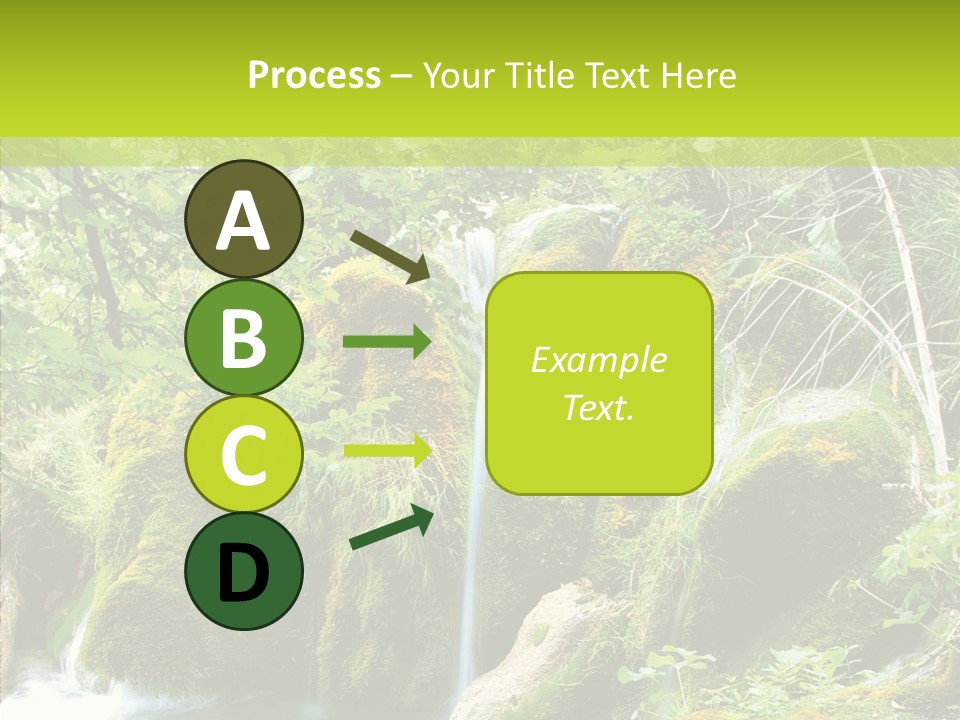 Tree Flow Rushing PowerPoint Template