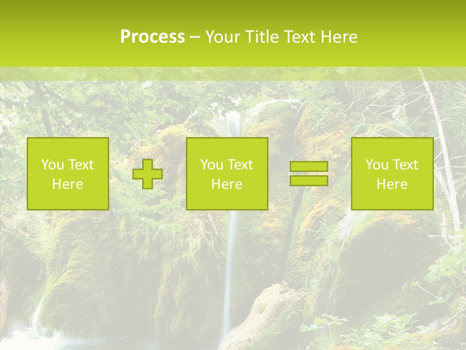 Tree Flow Rushing PowerPoint Template