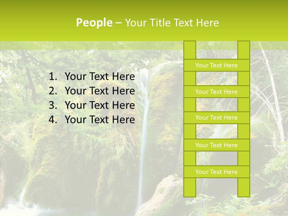 Tree Flow Rushing PowerPoint Template