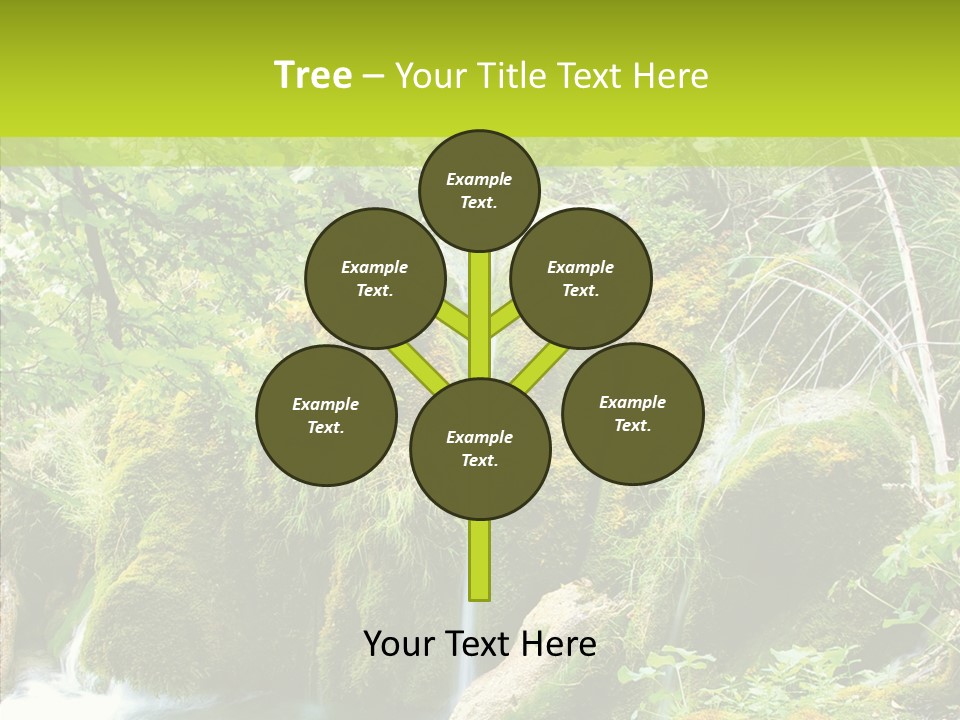 Tree Flow Rushing PowerPoint Template