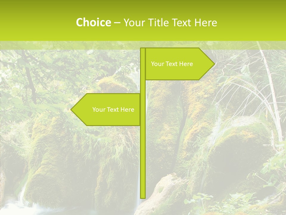 Tree Flow Rushing PowerPoint Template