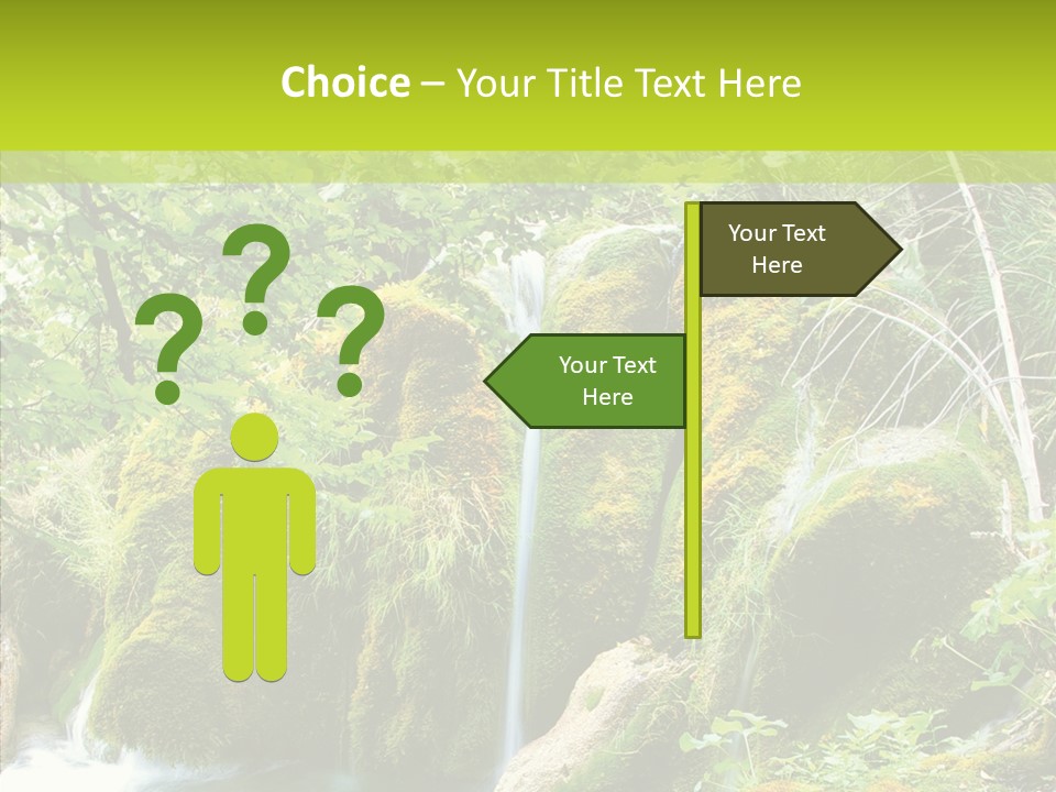Tree Flow Rushing PowerPoint Template