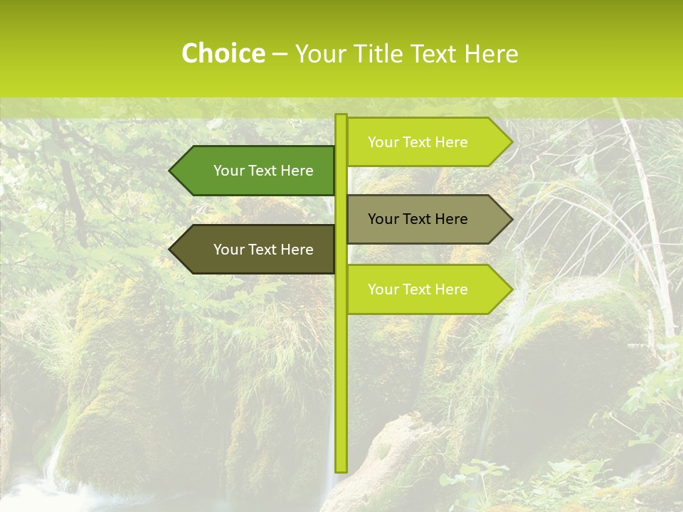 Tree Flow Rushing PowerPoint Template