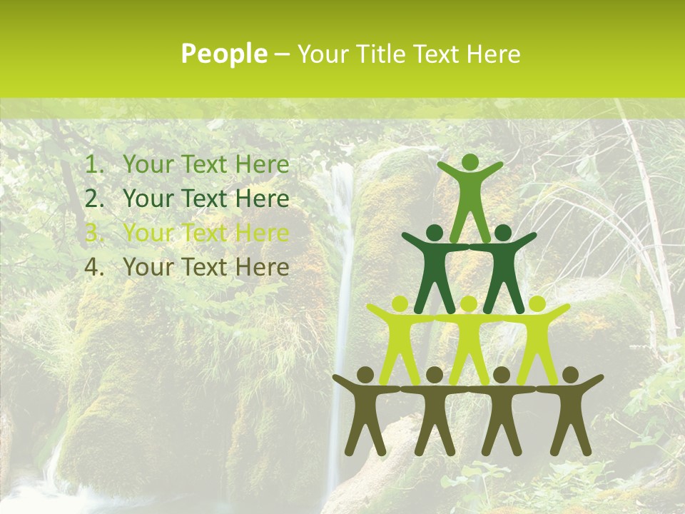 Tree Flow Rushing PowerPoint Template