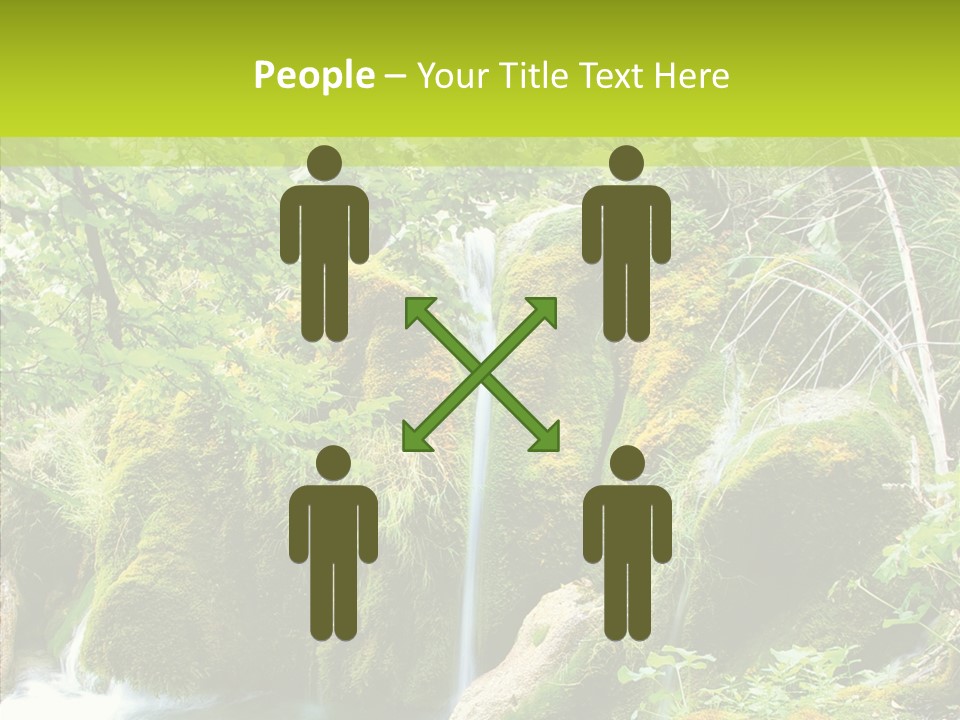 Tree Flow Rushing PowerPoint Template