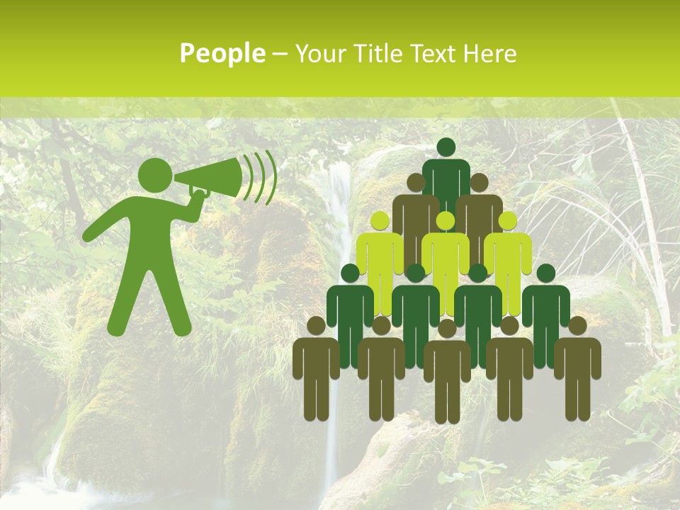 Tree Flow Rushing PowerPoint Template