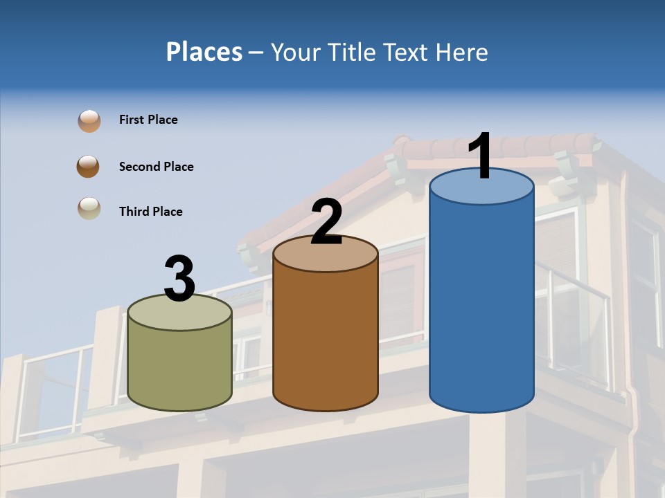 Structure California Exterior PowerPoint Template