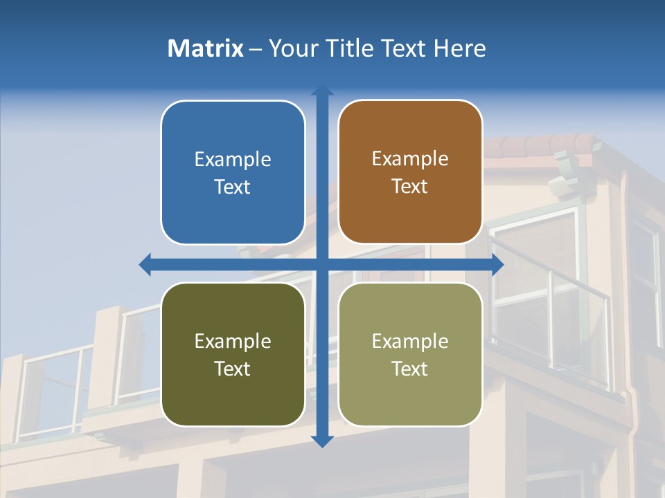 Structure California Exterior PowerPoint Template