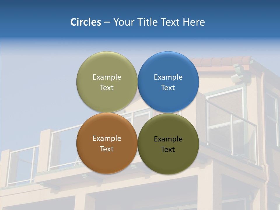 Structure California Exterior PowerPoint Template