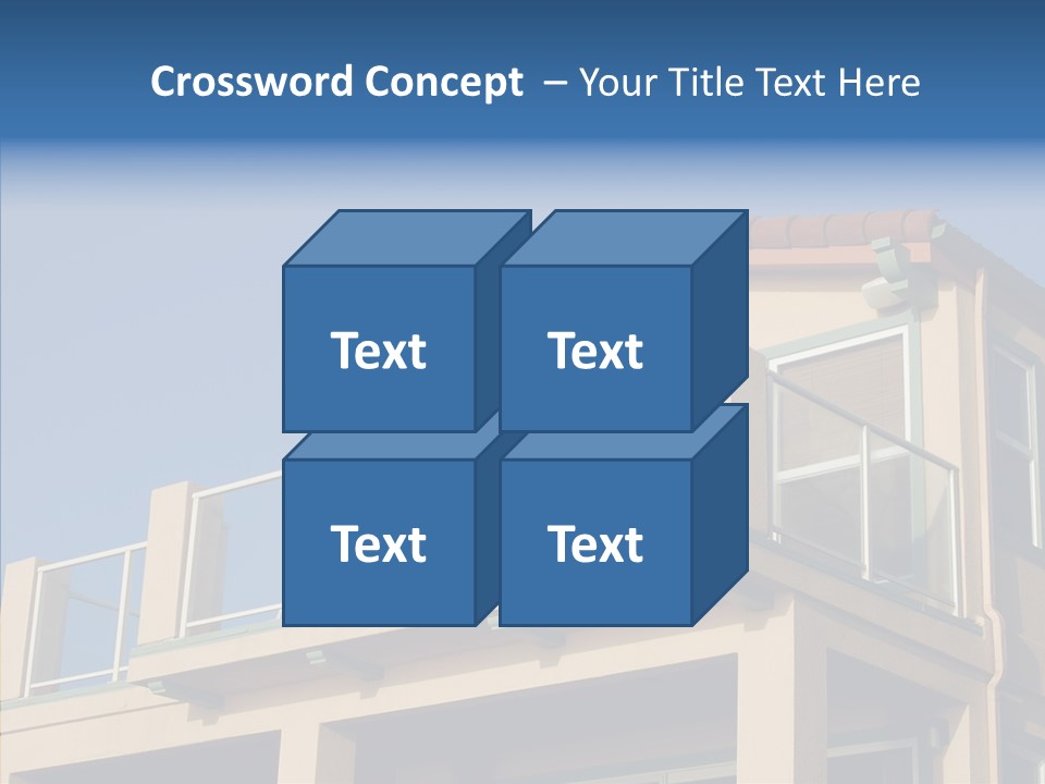 Structure California Exterior PowerPoint Template