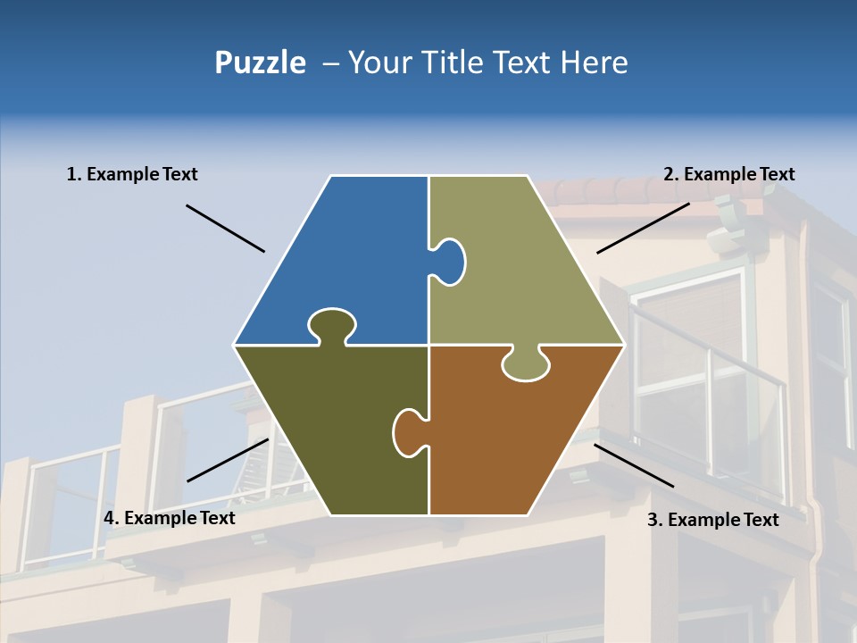 Structure California Exterior PowerPoint Template