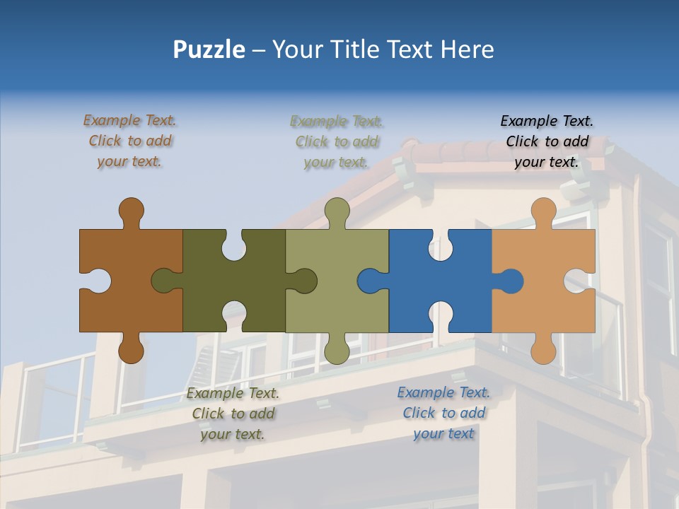 Structure California Exterior PowerPoint Template