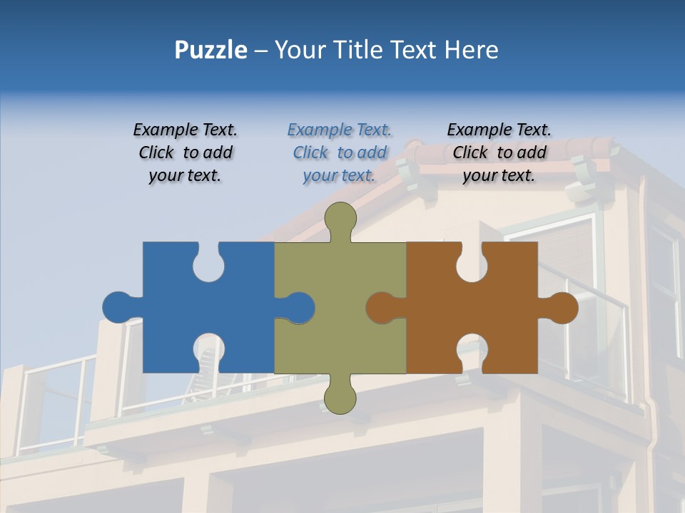 Structure California Exterior PowerPoint Template