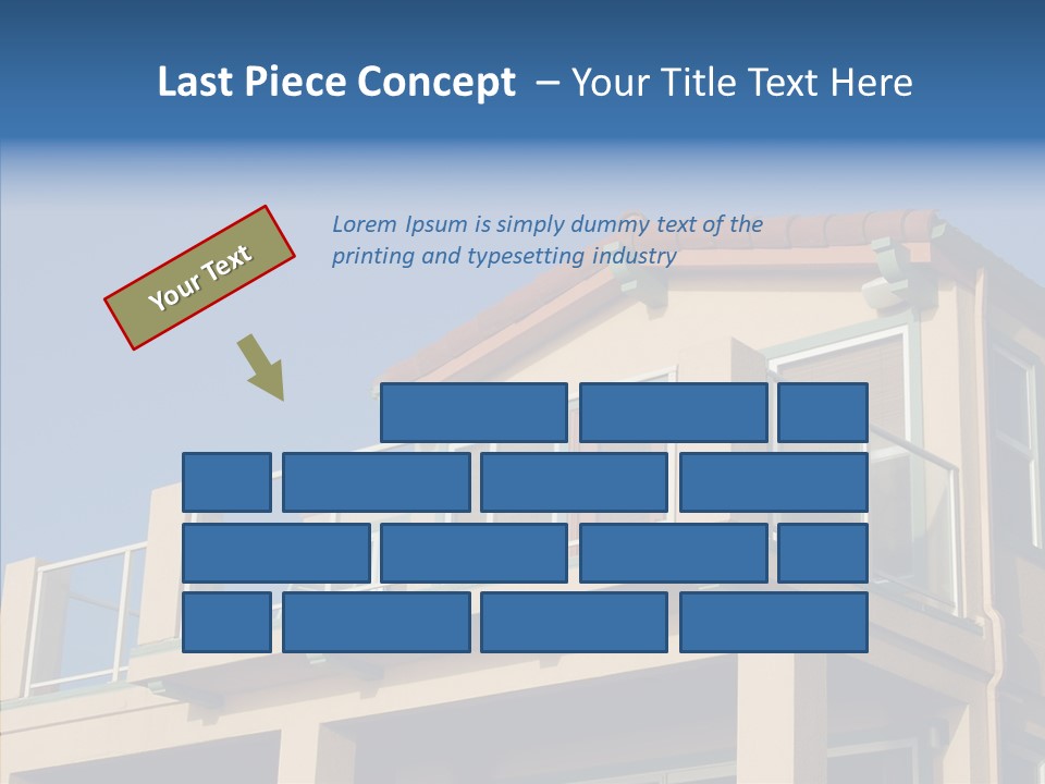 Structure California Exterior PowerPoint Template