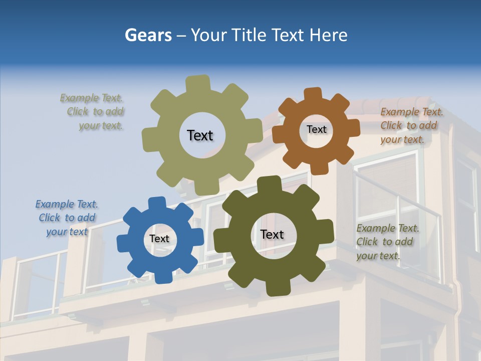 Structure California Exterior PowerPoint Template