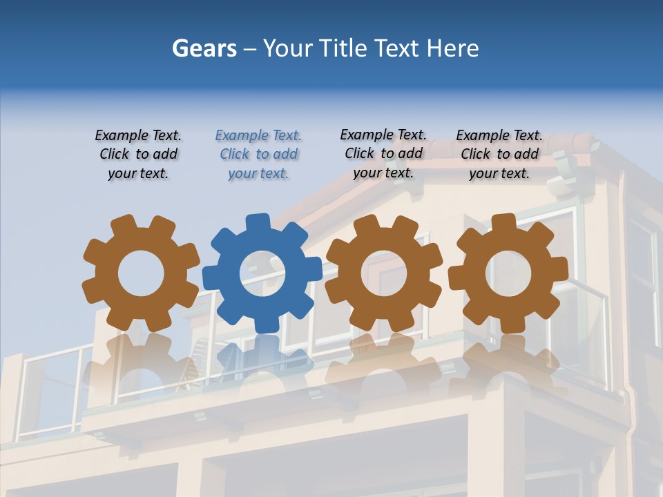 Structure California Exterior PowerPoint Template