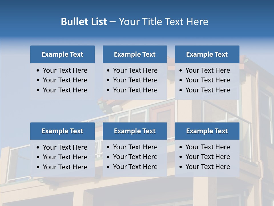 Structure California Exterior PowerPoint Template