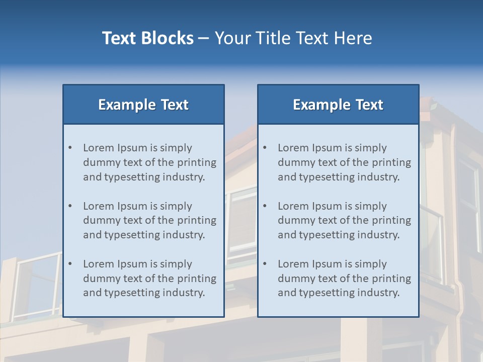 Structure California Exterior PowerPoint Template
