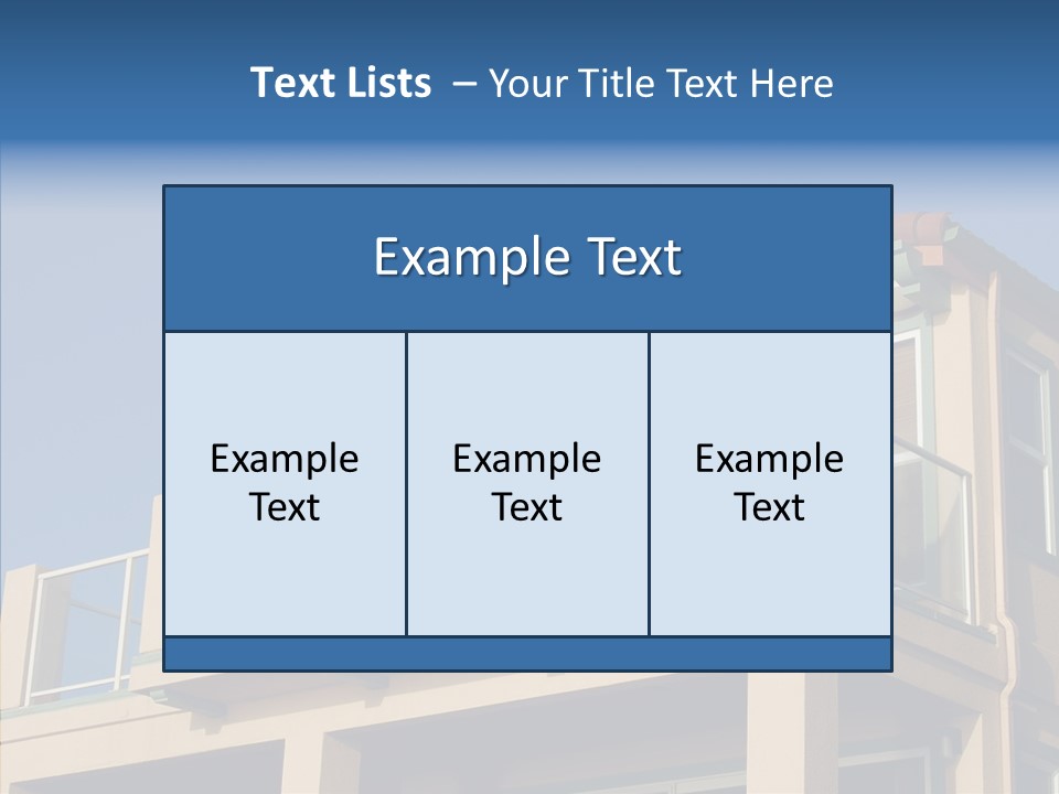 Structure California Exterior PowerPoint Template
